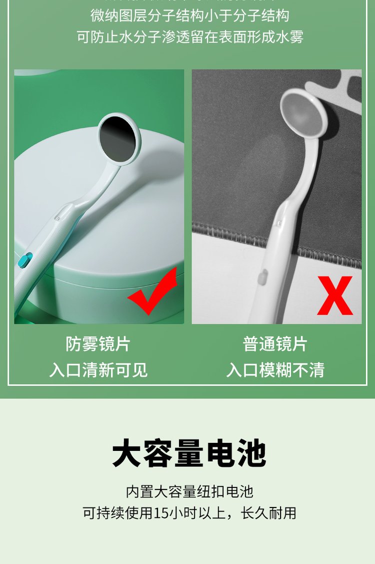 金护牙医口腔镜带灯LED 口镜家用牙科正畸 多色适用于北美地区_bcdb94b4.jpg